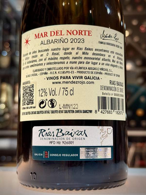 Mar del Norte Albariño 2023 93 Pts